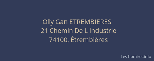 Olly Gan ETREMBIERES