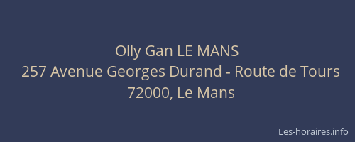 Olly Gan LE MANS