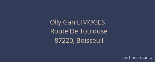 Olly Gan LIMOGES