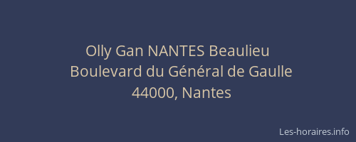 Olly Gan NANTES Beaulieu