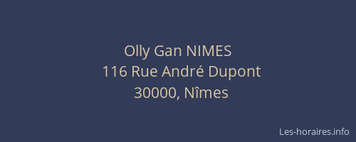 Olly Gan NIMES