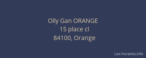 Olly Gan ORANGE