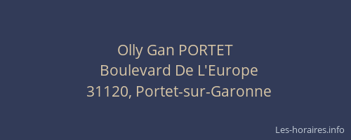 Olly Gan PORTET