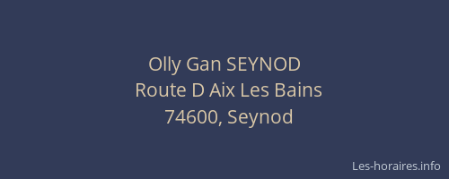 Olly Gan SEYNOD