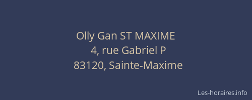 Olly Gan ST MAXIME