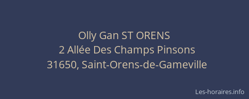 Olly Gan ST ORENS