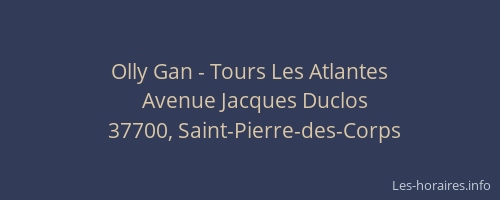 Olly Gan - Tours Les Atlantes