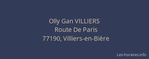 Olly Gan VILLIERS
