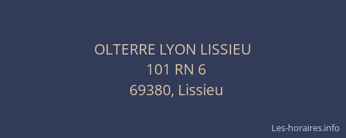 OLTERRE LYON LISSIEU