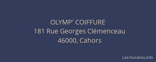 OLYMP' COIFFURE