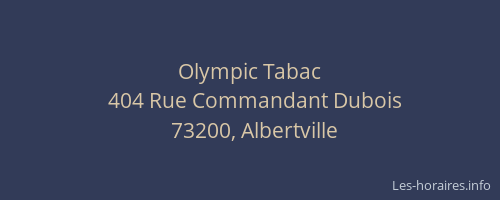 Olympic Tabac