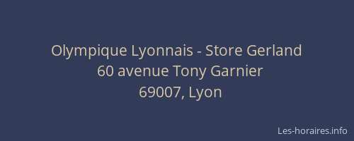 Olympique Lyonnais - Store Gerland