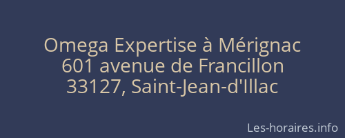 Omega Expertise à Mérignac