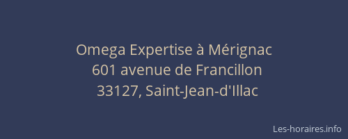 Omega Expertise à Mérignac