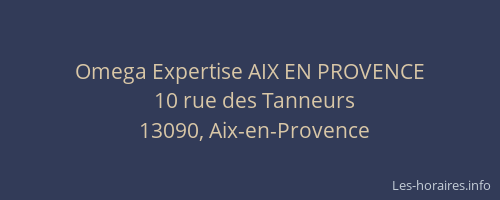 Omega Expertise AIX EN PROVENCE