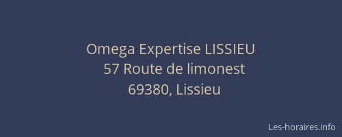 Omega Expertise LISSIEU