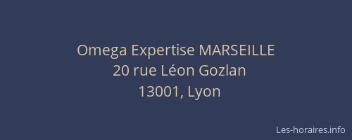 Omega Expertise MARSEILLE