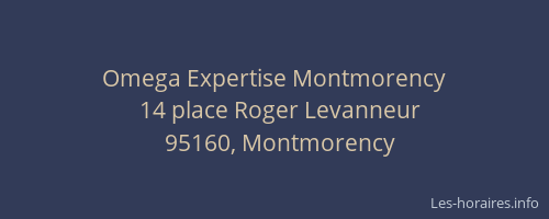 Omega Expertise Montmorency