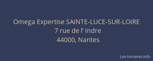 Omega Expertise SAINTE-LUCE-SUR-LOIRE