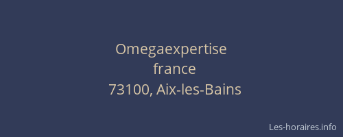 Omegaexpertise