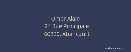 Omer Alain