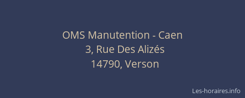 OMS Manutention - Caen