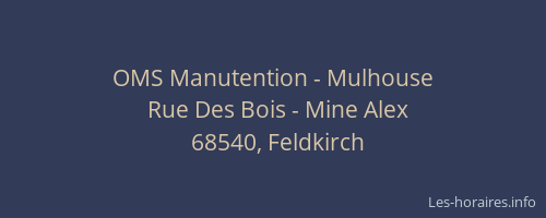 OMS Manutention - Mulhouse