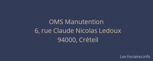 OMS Manutention