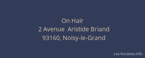 On Hair