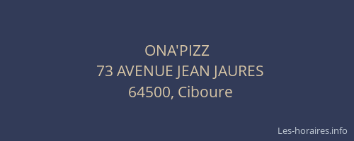 ONA'PIZZ