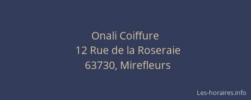Onali Coiffure