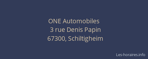 ONE Automobiles