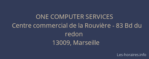 ONE COMPUTER SERVICES