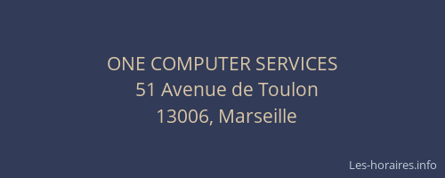 ONE COMPUTER SERVICES