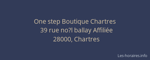 One step Boutique Chartres