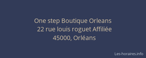 One step Boutique Orleans