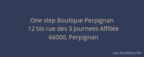 One step Boutique Perpignan