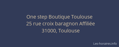 One step Boutique Toulouse