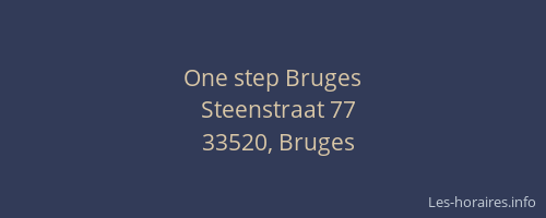 One step Bruges