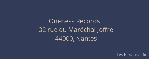 Oneness Records