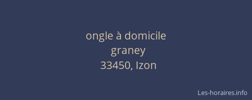 ongle &agrave; domicile