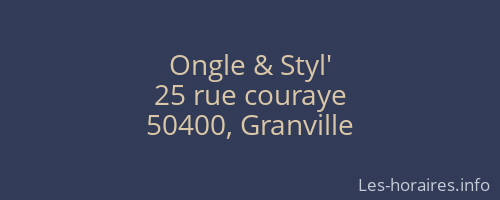 Ongle & Styl'