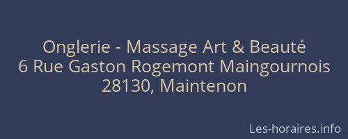 Onglerie - Massage Art & Beauté