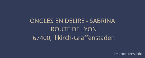 ONGLES EN DELIRE - SABRINA