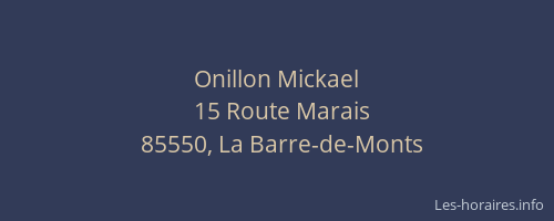 Onillon Mickael