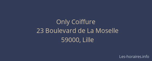 Only Coiffure