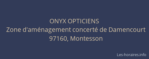 ONYX OPTICIENS