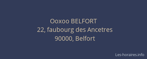 Ooxoo BELFORT