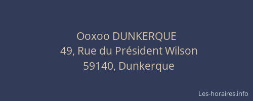 Ooxoo DUNKERQUE
