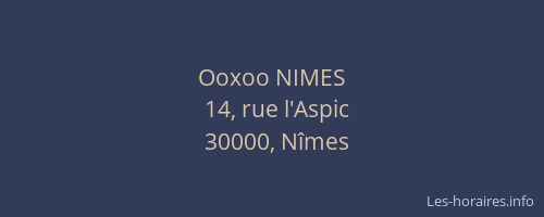 Ooxoo NIMES